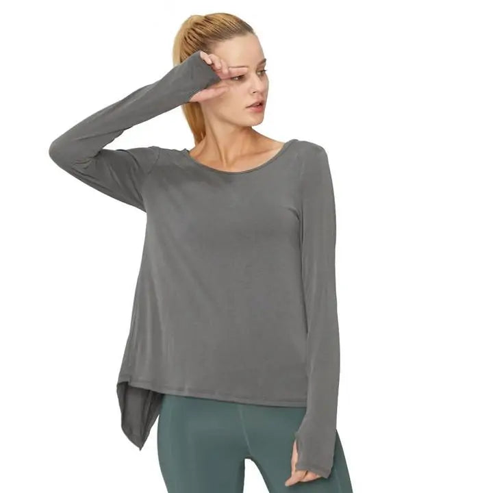 Workout Yoga Long Sleeve Shirt - Printspirationz