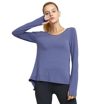 Workout Yoga Long Sleeve Shirt - Printspirationz
